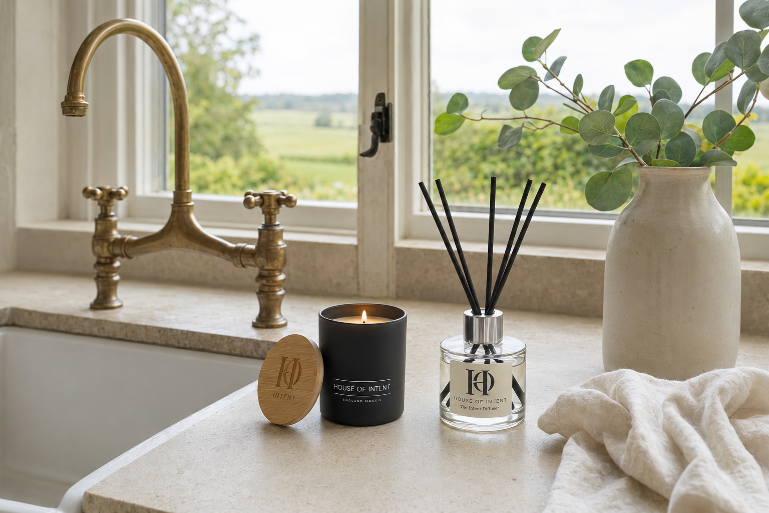 The Refresh Layer — MIST candle and Linen Mist diffuser by House of Intent