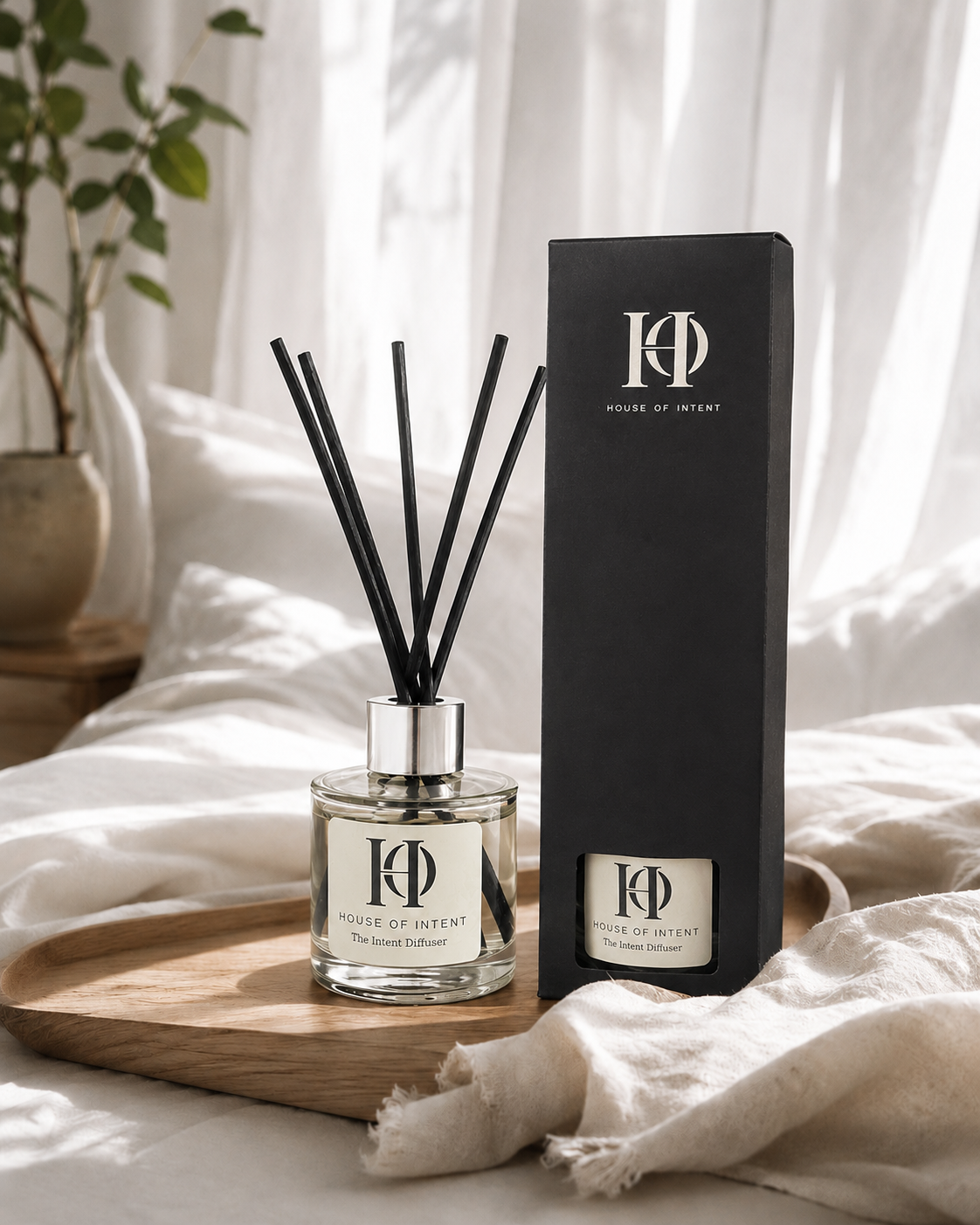 Linen Mist reed diffuser by House of Intent