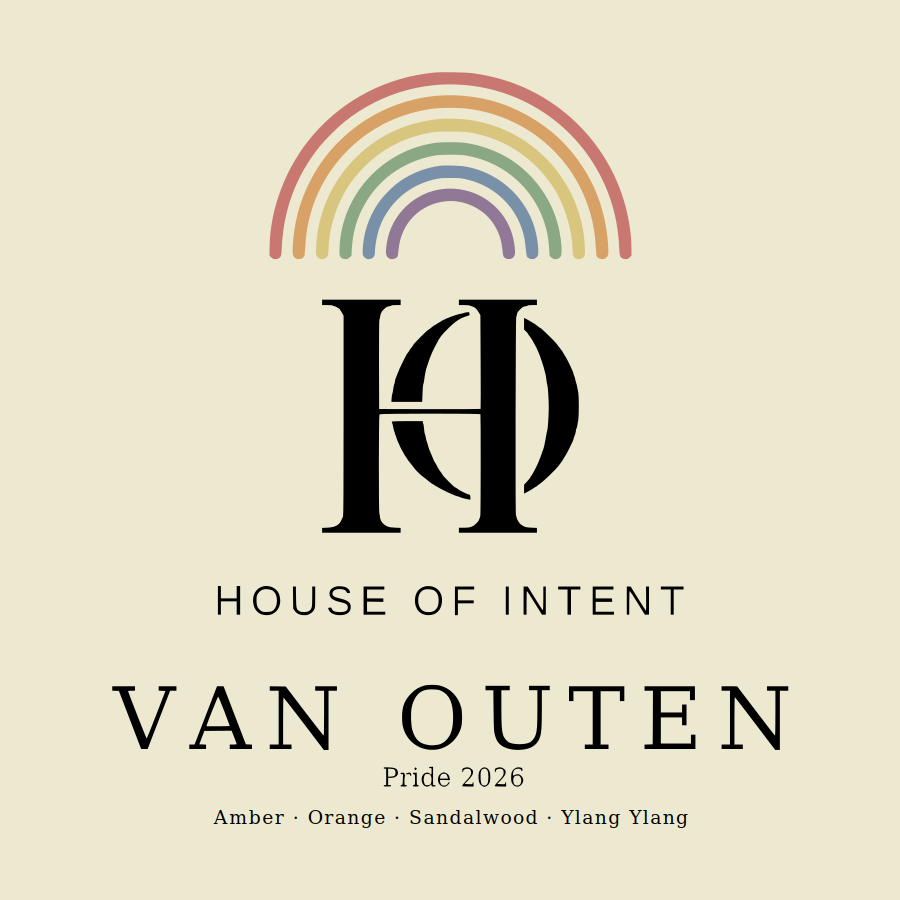 Van Outen x House of Intent Pride 2026 — label detail