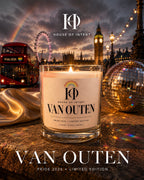 Van Outen x House of Intent Pride 2026 limited edition candle, lifestyle shot